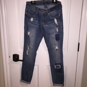 Dark Wash Distressed Jeans